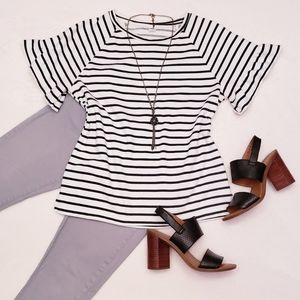 Old Navy Ruffle Sleeve Top